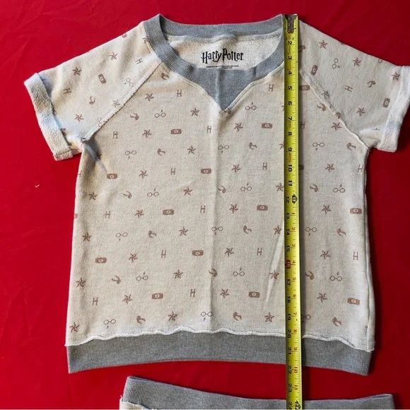 Warner Bros. Harry Potter Gray Kids Pajamas set size M FREE SHIPPING - Picture 4 of 10